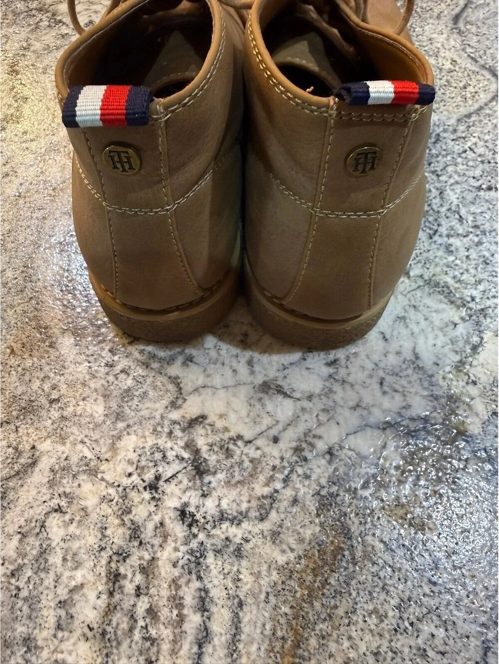 Tommy Hilfiger Benay Chukka Faux Leather Ankle Boots Size 8.5 M